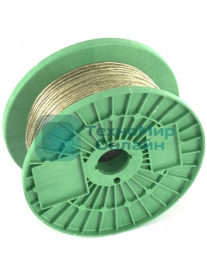 Трос металлополимерный прозрачный Сибртех ПР-2.5, (2,5мм толщина, катушка 200м.п.)