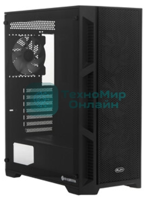 Корпус без блока питания Raijintek ARCADIA 41-MS4, Midi-Tower, TG, 1x120мм + 3x120мм ARGB, 2xUSB-A 3.0 + 1xUSB-C, ATX, mATX, mITX Black