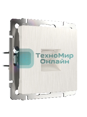 Розетка Ethernet RJ-45 (перламутровый рифленый)