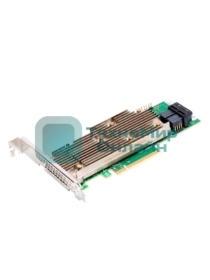 Контроллер MegaRAID 9460-8I SGL (05-50011-02), PCIe 3.1 x8 LP, SAS/SATA/NVMe, RAID 0,1,5,6,10,50,60, 8port(2 * int SFF8643), 2Gb Cache, 3508ROC