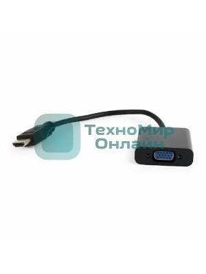 Переходник HDMI-VGA Cablexpert A-HDMI-VGA-04, 19M/15F, провод 15см