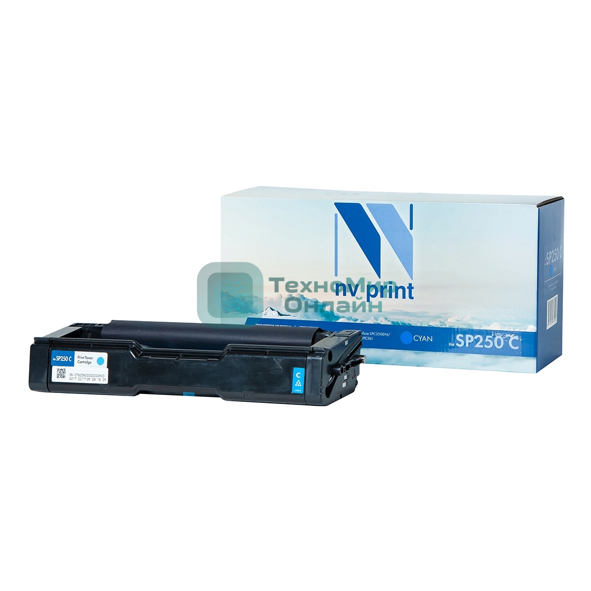 Картридж NVPrint совместимый NV-SP250 Cyan для Ricoh Aficio SPC250DN/SPC260/SPC261 (1600k)