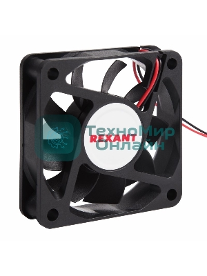 Вентилятор для корпуса Rexant RX 6015MS 24VDC черный, 60 мм, 4200 об/мин, 28 дБ, 2 pin