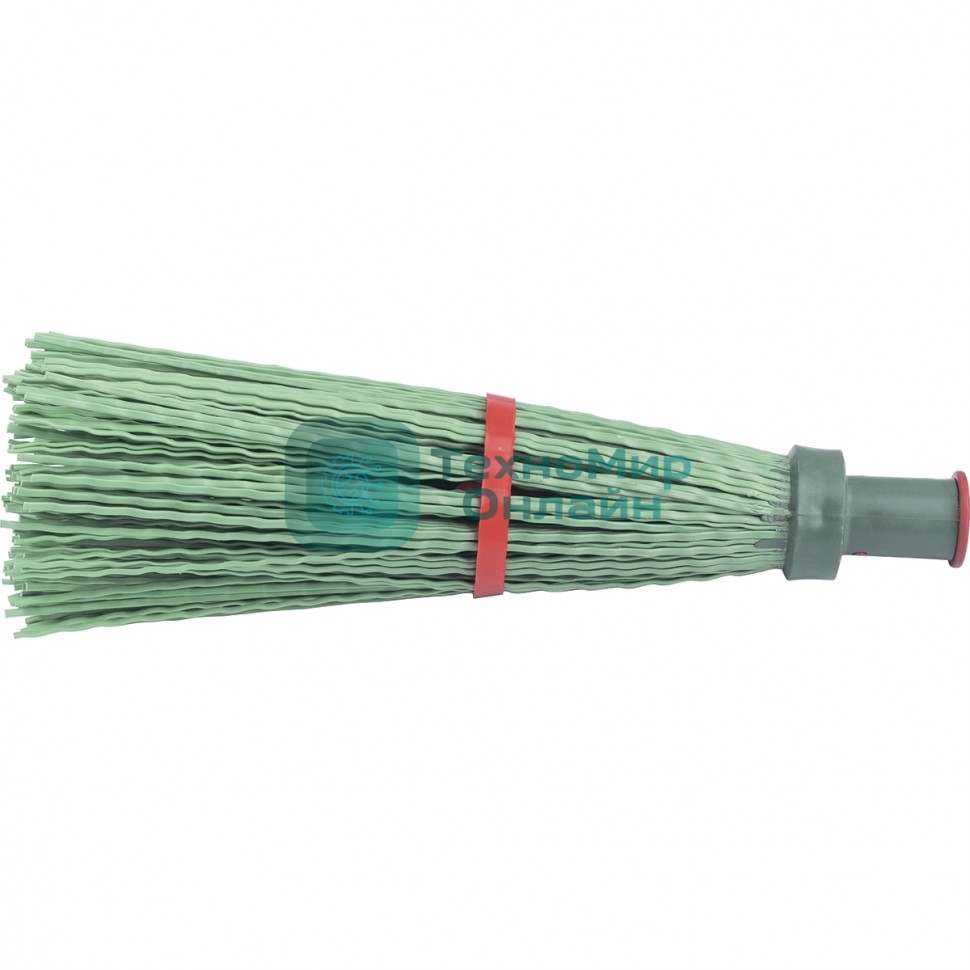 Метла полипропиленовая Сибртех универсальная, 190x380 мм, круглая, с черенком