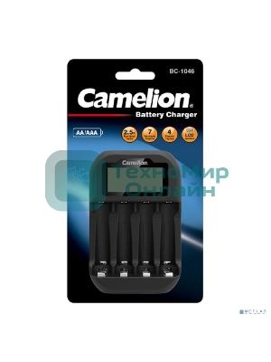 Быстрое зарядное устр-во с индикацией Camelion BC-1046 (4хАА, ААА)