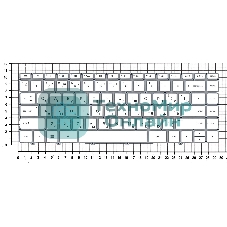 Клавиатура для ноутбука HP Spectre 13-AF белая с подсветкой