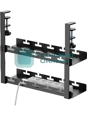 Кабель-канал Cactus CS-CM-400-2BK для столов 40x13.4x34.2 см черный