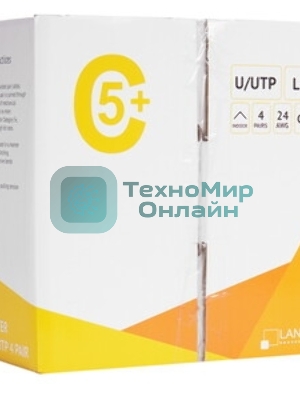 Кабель информационный Lanmaster LAN-5EUTP-PT-LSZH-BL cat.5e UTP 4 пары 24AWG LSZH внутренний 305м синий