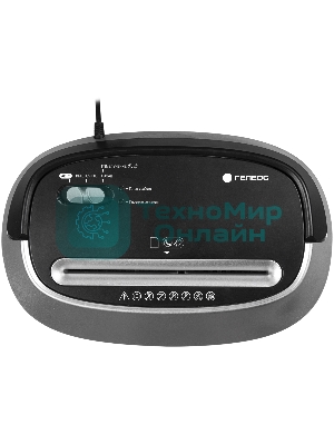 Шредер ГЕЛЕОС УМ30-4, DIN P-4 (4 ур-нь секр.), фрагмент 3,8х35мм, 15-17 (70г/м2), CD/пл.карты/скрепки/скобы, 30 литров