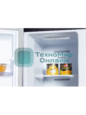 Холодильник Hyundai CS5003F черная сталь двухкамерный 331/165л морозилка сбоку, No Frost, Side by Side