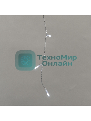 Гирлянда светодиодная Neon-night Айсикл (бахрома) 10х0,6м, с эффектом мерцания, прозрачный провод, IP44, 230В, диоды белые, 238LED