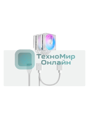 Кулер Ocypus Delta A62 WH ARGb белый 260W/All Intel/AMD AM*/2 fans/Screws