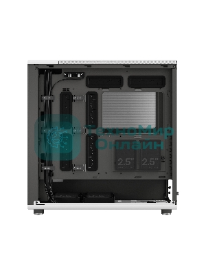 Компьютерный корпус без блока питания Fractal Design North XL, Full-Tower, 3x140мм, 2xUSB-A 3.2 + 1xUSB 3.2 Type-C E-ATX, ATX, mATX, mITX Wood panel, Chalk белый