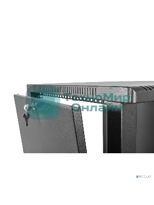 Шкаф ЦМО телекоммуникационный настенный сварной 12U (600 500) съемные стенки, дверь металл, черный