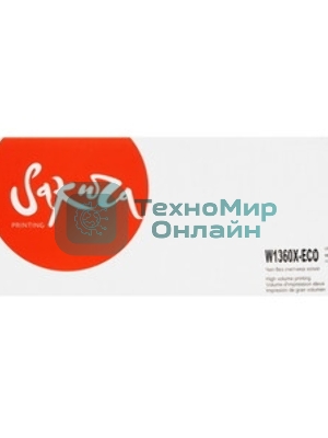 Картридж лазерный Sakura W1360X для HP, черный, 2600 к.
