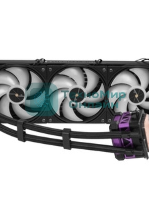 Водяное охлаждение для процессора Thermalright Frozen Warframe Pro 360 черный ARGb (360мм, черный, ARGb/Fans: 3x120мм, 70.84CFM, 29.8dBA, 2000RPM/Pump height 60мм, 23dBA, 3000RPM, Rad thickness 27mm/S: 1200, 1700, 1851, 2011, 2066, 115X, AM4, AM5)