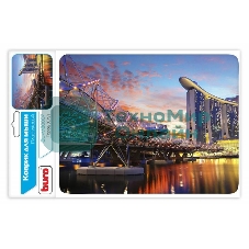 Коврик для мыши Buro BU-M80007 пластиковый ночной город 230х180х2мм