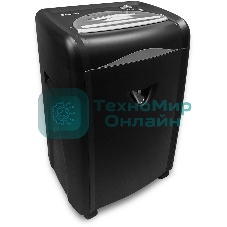 Шредер ГЕЛЕОС УМ30-2 (DIN P-2) фрагмент 5,8мм, 22 листа (70гр./м²), 30 литров, Уничт.скобы,скрепки,пл.карты,CD