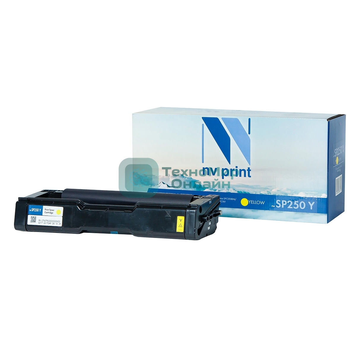 Картридж NVPrint совместимый NV-SP250 Yellow для Ricoh Aficio SPC250DN/SPC260/SPC261 (1600k)