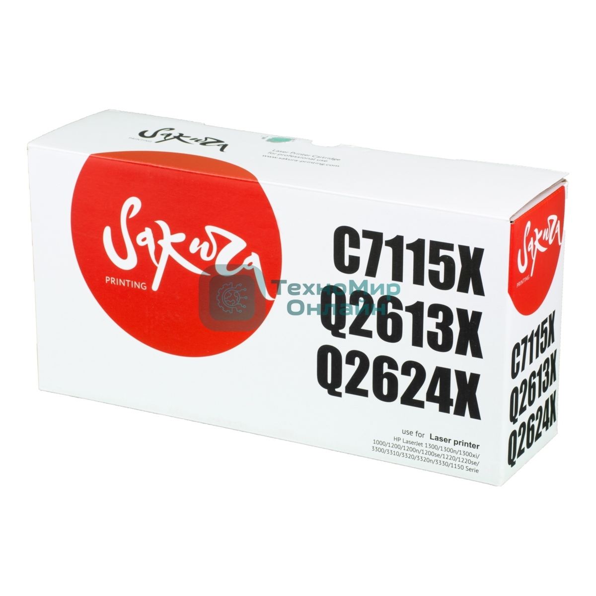 Картридж лазерный Sakura C7115X/Q2613X/2624X для HP LaserJet 1000/1150/1200/1200n/1200se/1220/1220se/1300/1300n/1300xi/3300/3310/3320/3320n/3330 Series, черный, 3500 к.