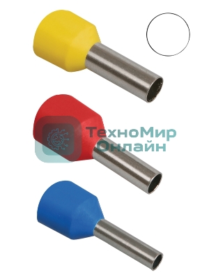 Наконечник-гильза изол. Е7508 (уп. 100 шт) IEK UGN10-C75-02-08