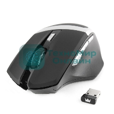 Мышь беспроводная Crown Gaming CMXG-801 черный, 1600 dpi, радиоканал, USB, кнопки - 7