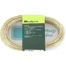 Трос Сибртех металлополимерный прозрачный ПР-3,0