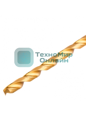 Сверло спиральное по металлу Matrix 6 x 300мм, HSS, нитридтитановое покрытие