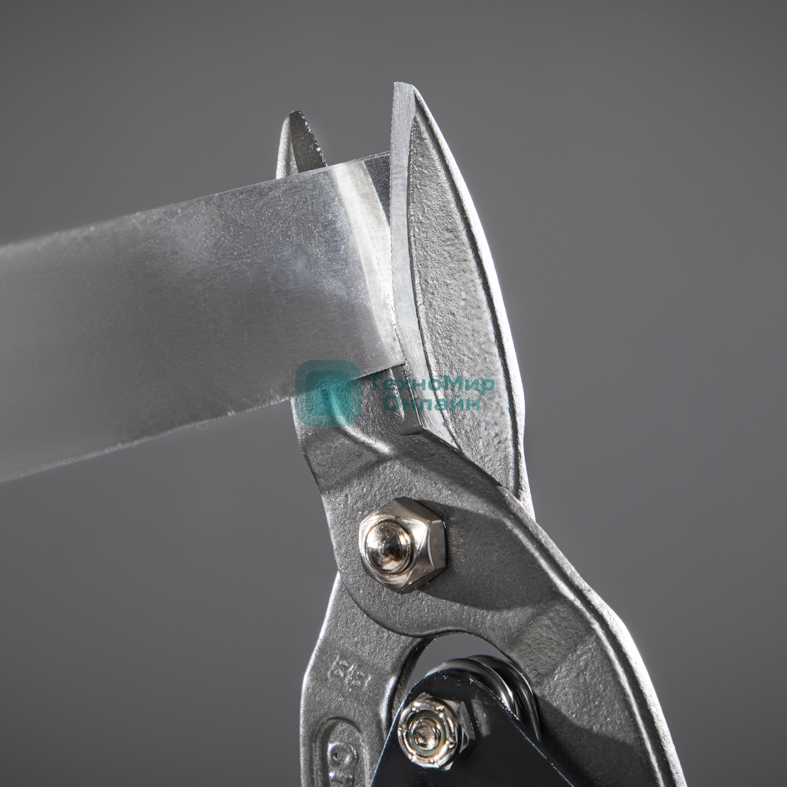 Ножницы по металлу GROSS 78325250мм прямой резсталь-CrMo двухкомп.рукоятки