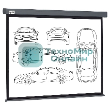 Экран Cactus 168x299см Wallscreen CS-PSW-168X299-SG 16:9 настенно-потолочный рулонный серый