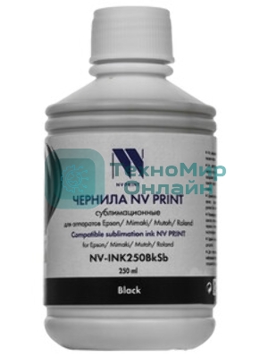 Чернила NV PRINT сублимационные NV-INK1000BkSb для аппаратов Epson, Mimaki, Mutoh, Roland (1000ml) Black, box