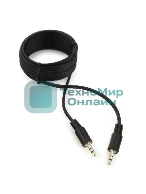 Кабель аудио Cablexpert CCA-404-2M, Jack3.5 - Jack3.5, 2м