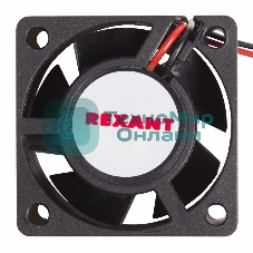 Вентилятор для корпуса Rexant RX 4020MS 24VDC черный, 40 мм, 6800 об/мин, 28 дБ, 2 pin