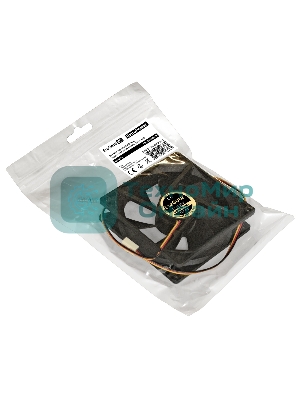 Вентилятор для корпуса ExeGate ExtraPower EP09225S3P черный, 92 мм, 2600 об/мин, 32 дБ, 3 pin