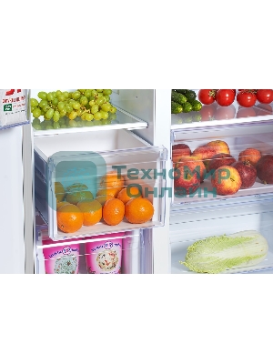 Холодильник Hyundai CS5003F черная сталь двухкамерный 331/165л морозилка сбоку, No Frost, Side by Side