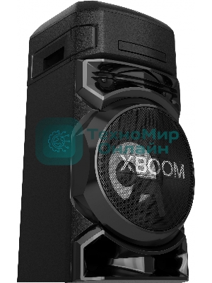 Микросистема LG ON77DK черный/CD/CDRW/DVD/DVDRW/FM/USB/BT