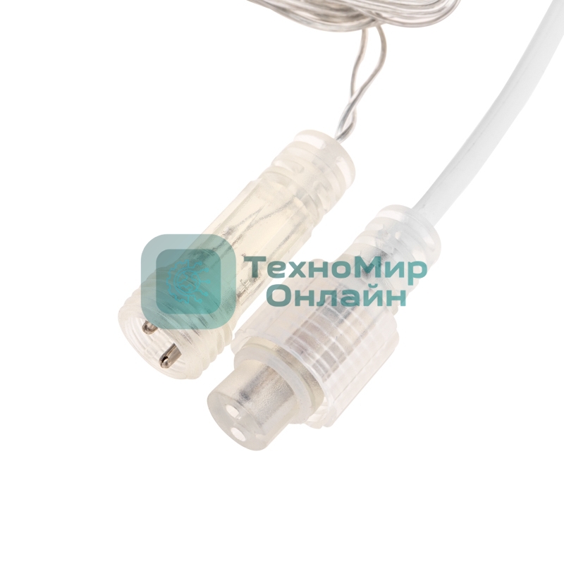 Гирлянда светодиодная Neon-night Айсикл (бахрома) 10х0,6м, с эффектом мерцания, прозрачный провод, IP44, 230В, диоды белые, 238LED