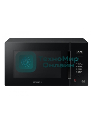 Микроволновая печь Samsung MG23T5018AK/BW черный, 23 л, 800 Вт, переключатели - сенсор