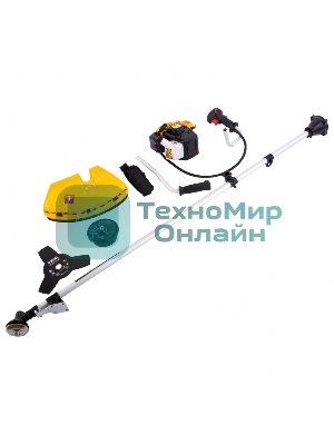 Триммер бензиновый Denzel DR-25, 25 см3, неразъемная штанга, состоит из 2 частей