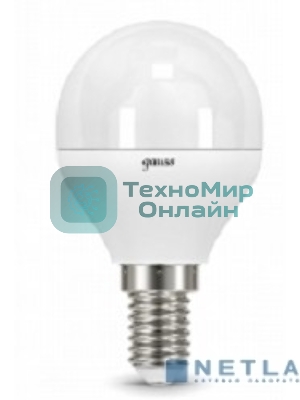 Лампа светодиодная LED GAUSS 105101210 Шар E14 9.5W 950lm 4100K 1/10/50