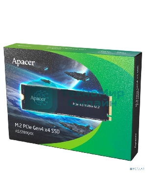 Накопитель SSD Apacer AS2280Q4X, 512Gb, M.2 2280, PCIe 4.0 x4, NVMe, R/W 4500/2500, с радиатором