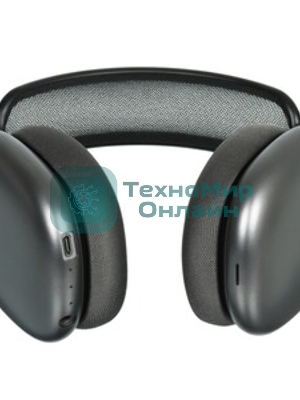 Беспроводные/проводные наушники Borofone BO35 серый космос, накладные, Bluetooth + проводной, до 45 ч