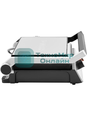 Гриль электрический Hyundai HYG-4046 2200Вт черный/серебристый