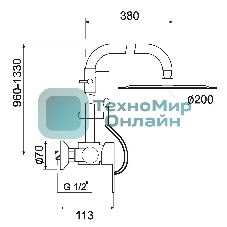 SUS124-003DK-2 Душевая система, ø35