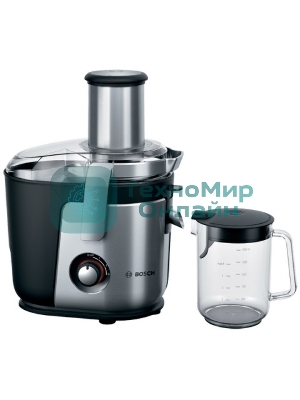 Соковыжималка центробежная Bosch MES4010 1200Вт рез.сок.:1500мл. серебристый/черный