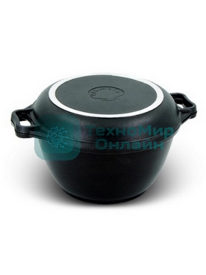 Казан литой КУКМОР К44а с кр/сковор 4, 0л 4,0л с крышкой-сковородой