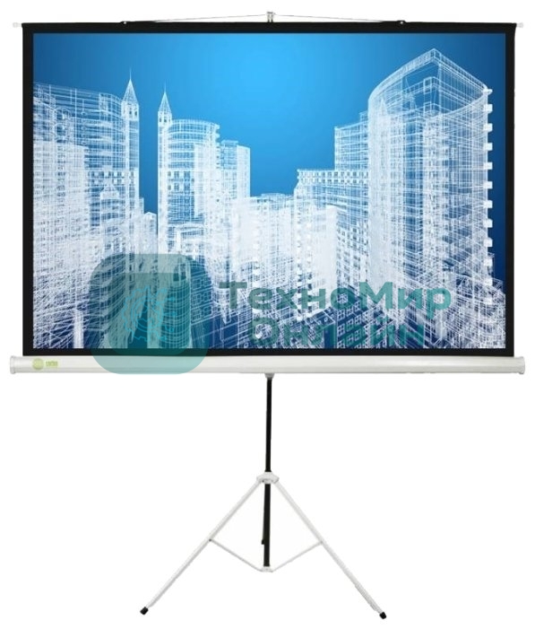 Экран Cactus 104.4x186см Triscreen CS-PST-104x186 1:1 напольный рулонный белый