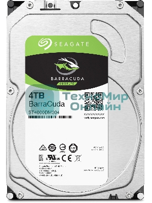 Жесткий диск Seagate Barracuda 3.5 4Tb 5400RPM OEM SATA 6Gb/S 256MB ST4000DM004