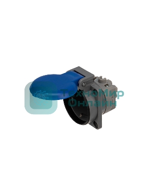 Розетка Rexant влагозащищенная с крышкой, с/з, скрытая установка,16 А, IP54 каучук