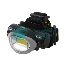 Фонарь налобный 3Вт COB H5-L3W-gy ФАZА 5027503